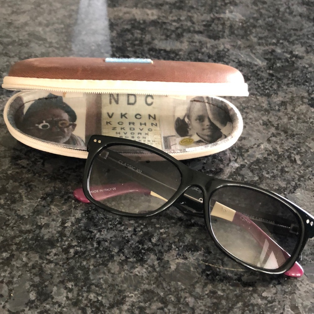 Toms Sunglasses - black with purple stripe